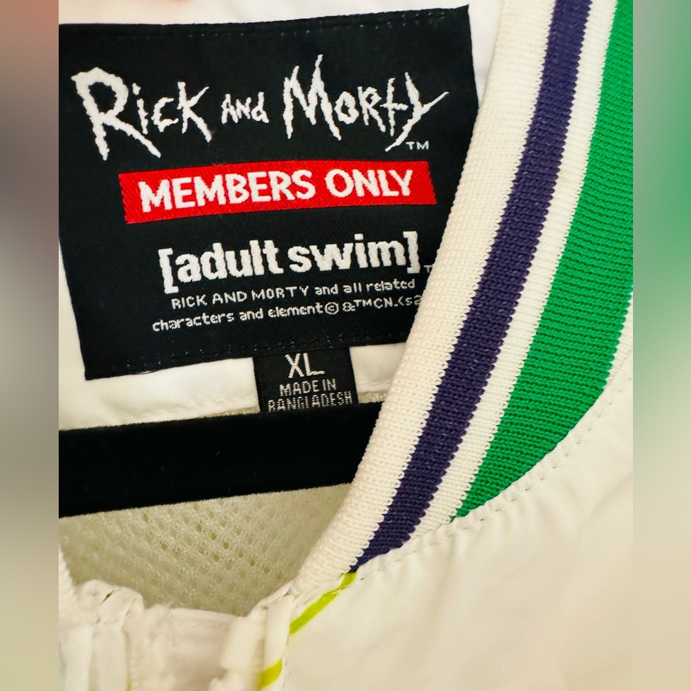 Rick and Morty Adult Swim x Members Only Windbreaker XL - Picture 3 of 6